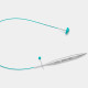 Knitpro mindful  paslanmaz çelik  360 derece dönen Kıvrılmayan Misina Kablo