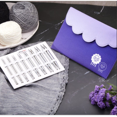 Knitpro Nova Metal Deluxe ucu Değiştirilebilir Misinalı Şiş Seti Knitpro Nova Metal Deluxe ucu Değiştirilebilir Misinalı Şiş Seti