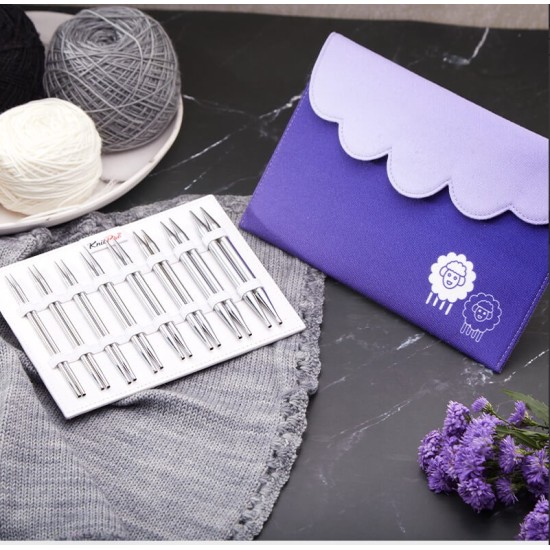 Knitpro Nova Metal Deluxe ucu Değiştirilebilir Misinalı Şiş Seti