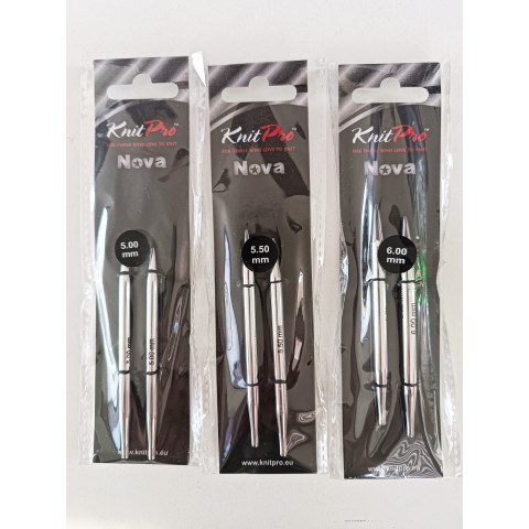 KnitPro Nova Değiştirilebilir Misinalı Şiş Ucu – 10 cm