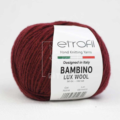 Etrofil Bambino Lux Wool 70316 Koyu Kırmızı