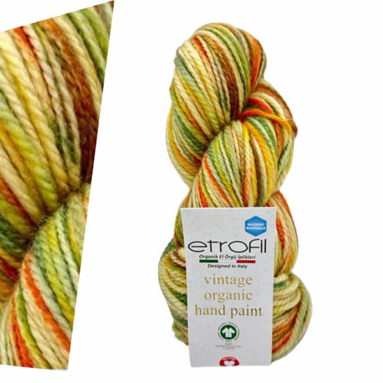 Etrofil Vintage Organic Hand Paint ORANGE GARDEN SE713 