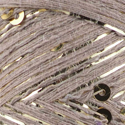 knittingtr Pullu İp – Bej Gold Simli Pullu