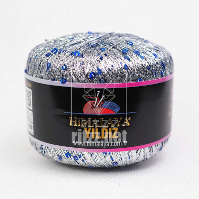 Himalaya Yıldız / Gümüş Simli Mavi Pullu / 58114