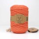 Turuncu Tek Burgulu Pamuk İp String Makrome İp // 3mm