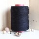 Siyah Tek Burgulu Pamuk İp String Makrome İp // 2mm