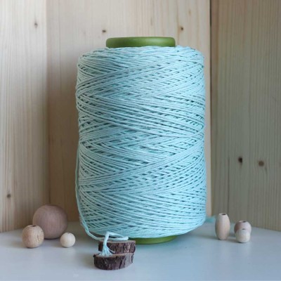 Mint Tek Burgulu Pamuk İp String Makrome İp // 2mm Mint Tek Burgulu Pamuk İp String Makrome İp // 2mm