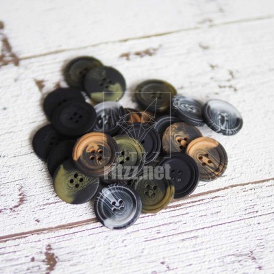 Yuvarlak 4 Delikli Yelek Düğmesi 25MM / Y500