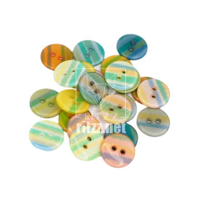 Renkli Gökkuşağı Düğme 15MM – DG123