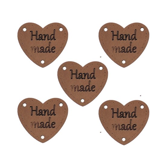 Handmade Deri Etiket Özel Figürlü (5 Adet)