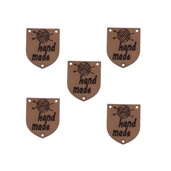 Handmade Deri Etiket Özel Figürlü (5 Adet)
