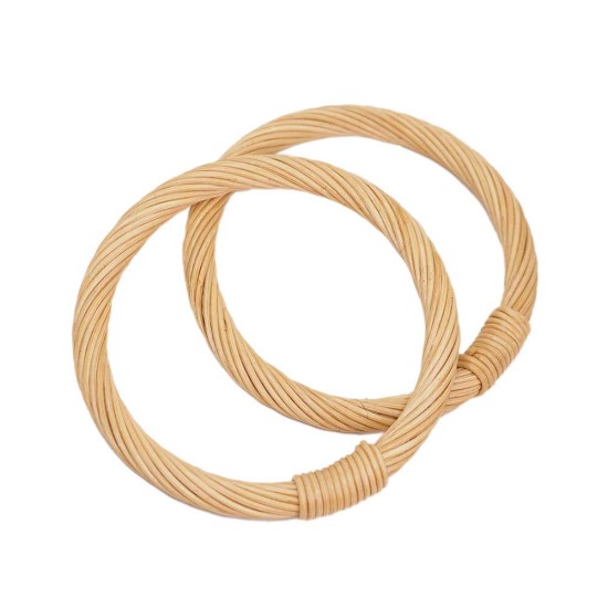 Rattan Bambu Çanta Sapı O Model 10,5CM