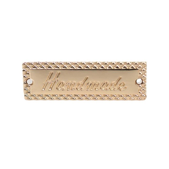 Handmade Yazılı Metal Etiket 4×1 CM (1 Adet)