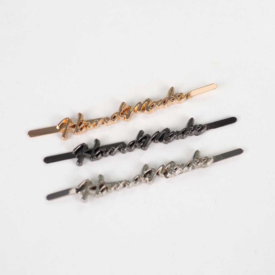 Geçmeli El Yazısı Handmade Metal Etiket 5 CM (1 Adet)