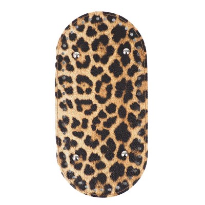 Oval Leopar Çanta Tabanı