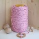 Pembe Tek Burgulu Pamuk İp String Makrome İp // 3mm