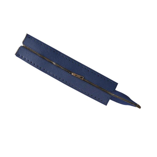 Suni Deri Fermuarlı Çanta Kapama 32x8CM