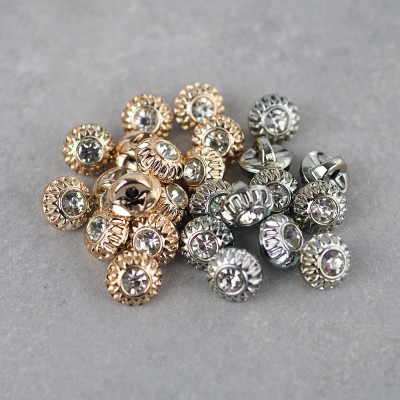 Taşlı Parlak İnci Düğme 10MM PL105