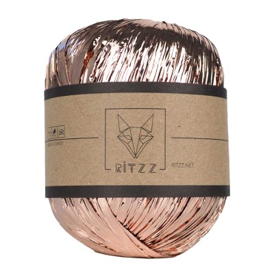 Metalik Rafya İp Rose Gold Metalik Rafya İp Rose Gold