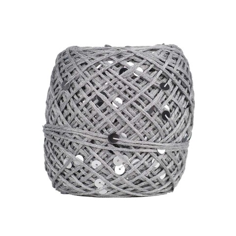 KnittingTR İri Pullu İp – Gri Gümüş Pul