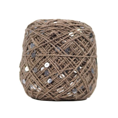 KnittingTR İri Pullu İp – Toprak Gümüş Pul KnittingTR İri Pullu İp – Toprak Gümüş Pul