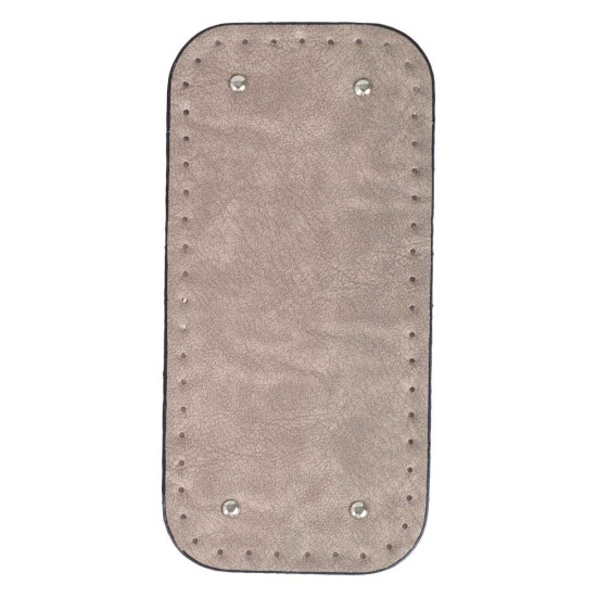 Premium Suni Deri Oval Dikdörtgen Çanta Tabanı 25×12 CM