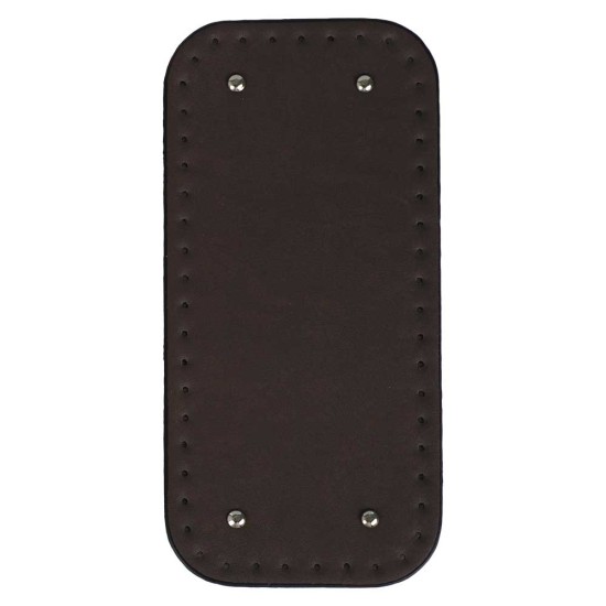 Premium Suni Deri Oval Dikdörtgen Çanta Tabanı 25×12 CM