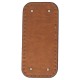 Premium Suni Deri Oval Dikdörtgen Çanta Tabanı 25×12 CM