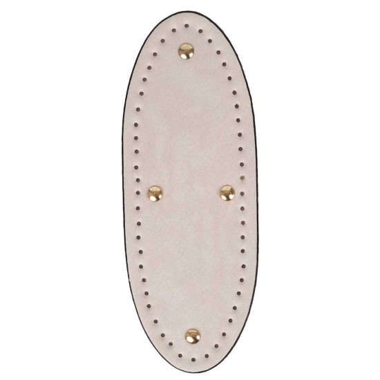 Premium Suni Deri Tam Oval Çanta Tabanı 24×9 CM