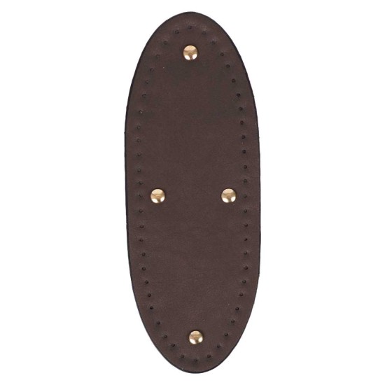 Premium Suni Deri Tam Oval Çanta Tabanı 24×9 CM