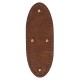 Premium Suni Deri Tam Oval Çanta Tabanı 24×9 CM
