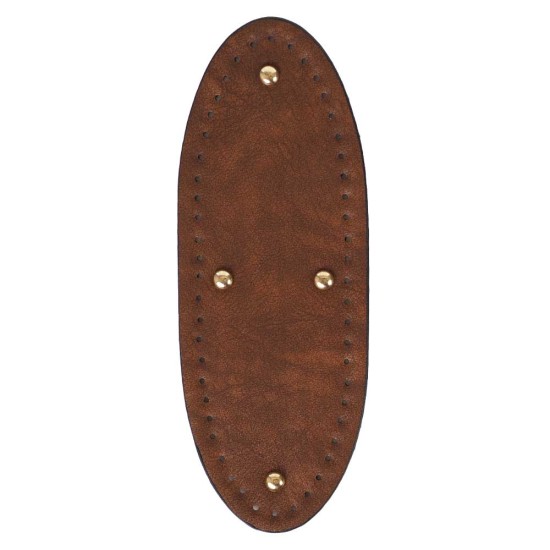 Premium Suni Deri Tam Oval Çanta Tabanı 26×11 CM
