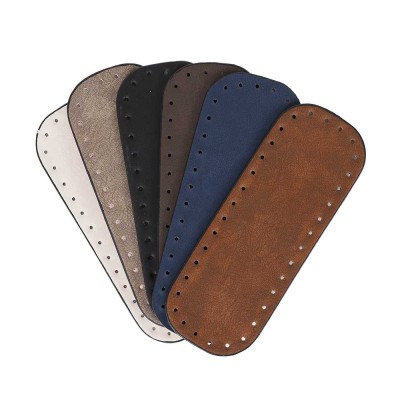 Premium Suni Deri Dikdörtgen Çanta Tabanı 20×7 CM (Rivetsiz)