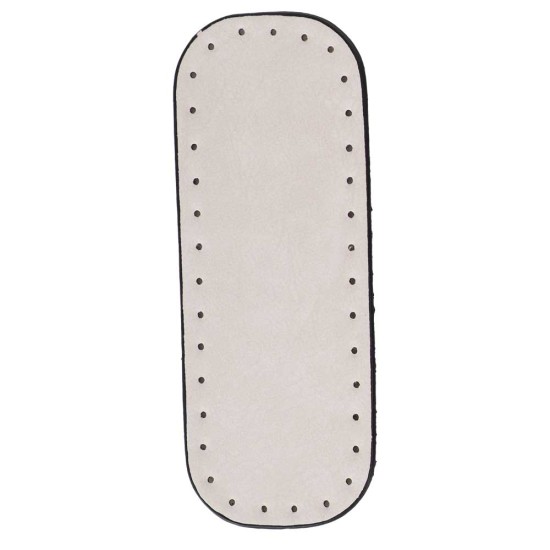 Premium Suni Deri Dikdörtgen Çanta Tabanı 20×7 CM (Rivetsiz)