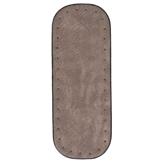 Premium Suni Deri Dikdörtgen Çanta Tabanı 20×7 CM (Rivetsiz)
