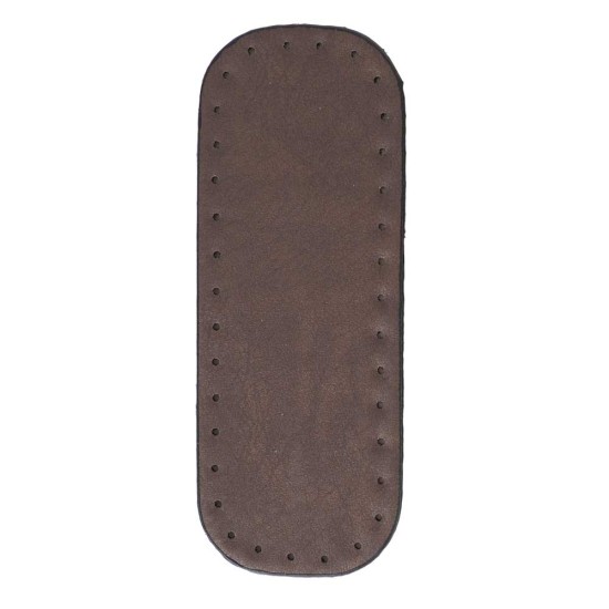 Premium Suni Deri Dikdörtgen Çanta Tabanı 20×7 CM (Rivetsiz)