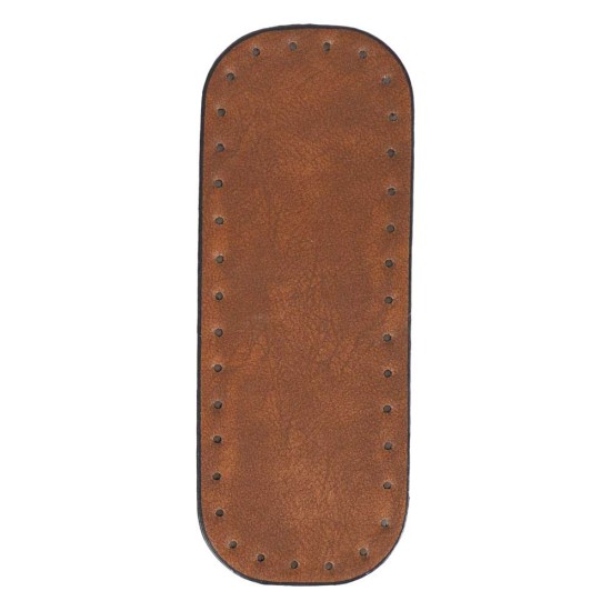 Premium Suni Deri Dikdörtgen Çanta Tabanı 20×7 CM (Rivetsiz)