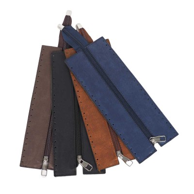 Premium Suni Deri Fermuar 26×10 CM (Gümüş) Premium Suni Deri Fermuar 26×10 CM (Gümüş)