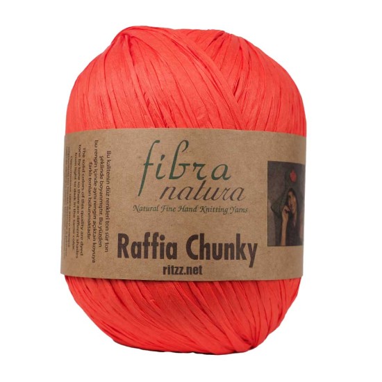 Fibra Natura Raffia Chunky 114-28 Portakal
