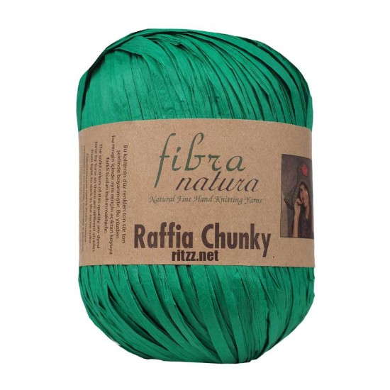 Fibra Natura Raffia Chunky 114-40 Yeşil