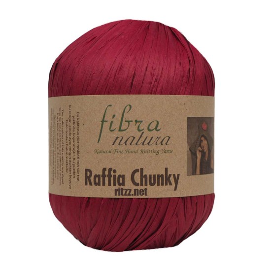Fibra Natura Raffia Chunky 114-44 Bordo