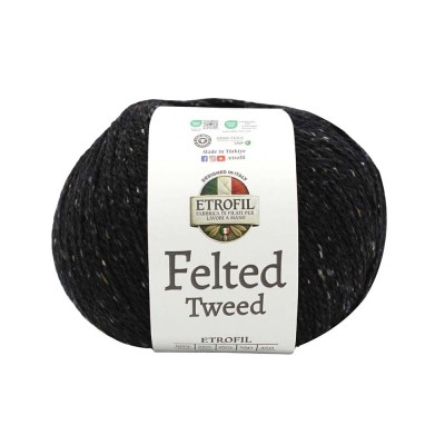 Etrofil Felted Tweed 79182 Kömür Parıltısı Etrofil Felted Tweed 79182 Kömür Parıltısı
