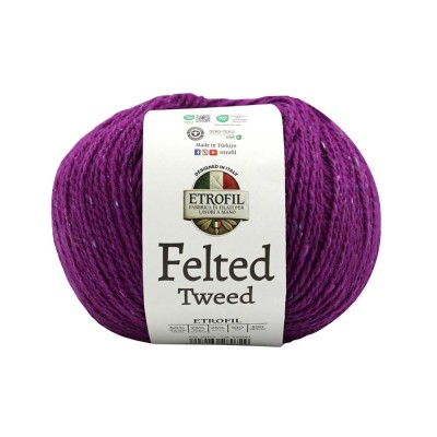 Etrofil Felted Tweed 76113 Mor Lavanta