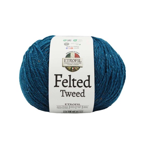 Etrofil Felted Tweed 74318 Okyanus Mavi