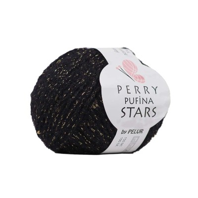 Perry Pufina Stars Siyah – Gold Pul Perry Pufina Stars Siyah – Gold Pul