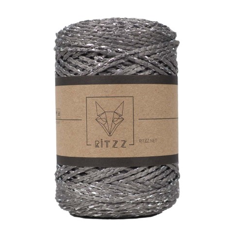 Luvia Polyester Simli Çanta İpi Füme – Gümüş Sim