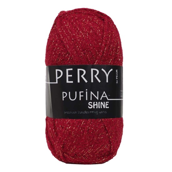Perry Pufina Shine Simli Kırmızı – Gold Sim