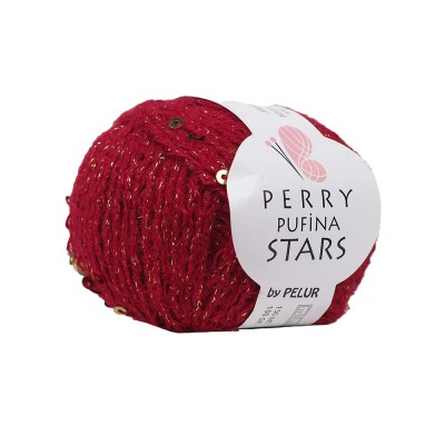 Perry Pufina Stars Kırmızı – Gold Pul