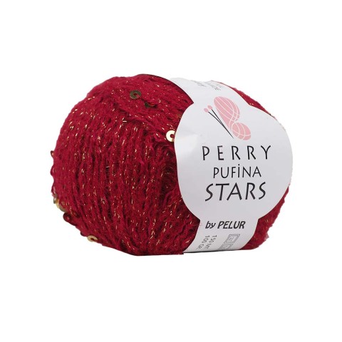 Perry Pufina Stars Kırmızı – Gold Pul