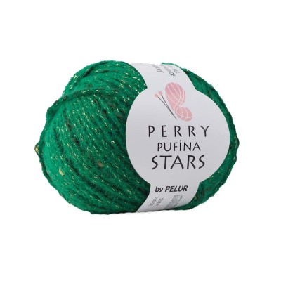 Perry Pufina Stars Yeşil – Gold Pul